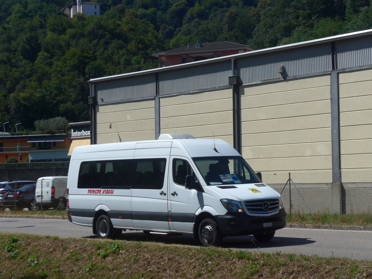 (227'693) - Principe Viaggi, Lugano - TI 329'303 - Mercedes am 30. August 2021 in Barbengo, Sidema