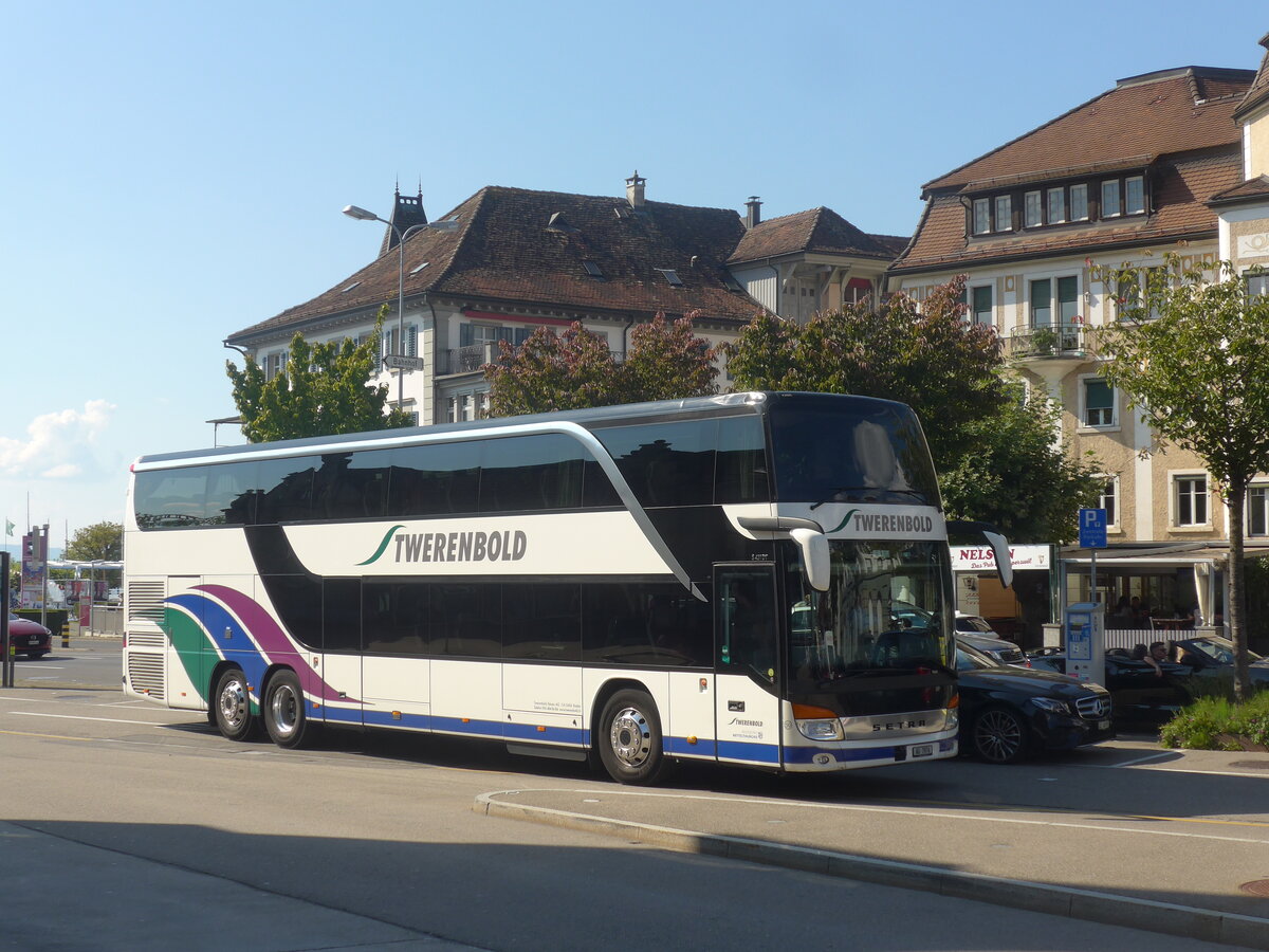 (227'792) - Twerenbold, Baden - Nr. 50/AG 7976 - Setra am 4. September 2021 beim Bahnhof Rapperswil