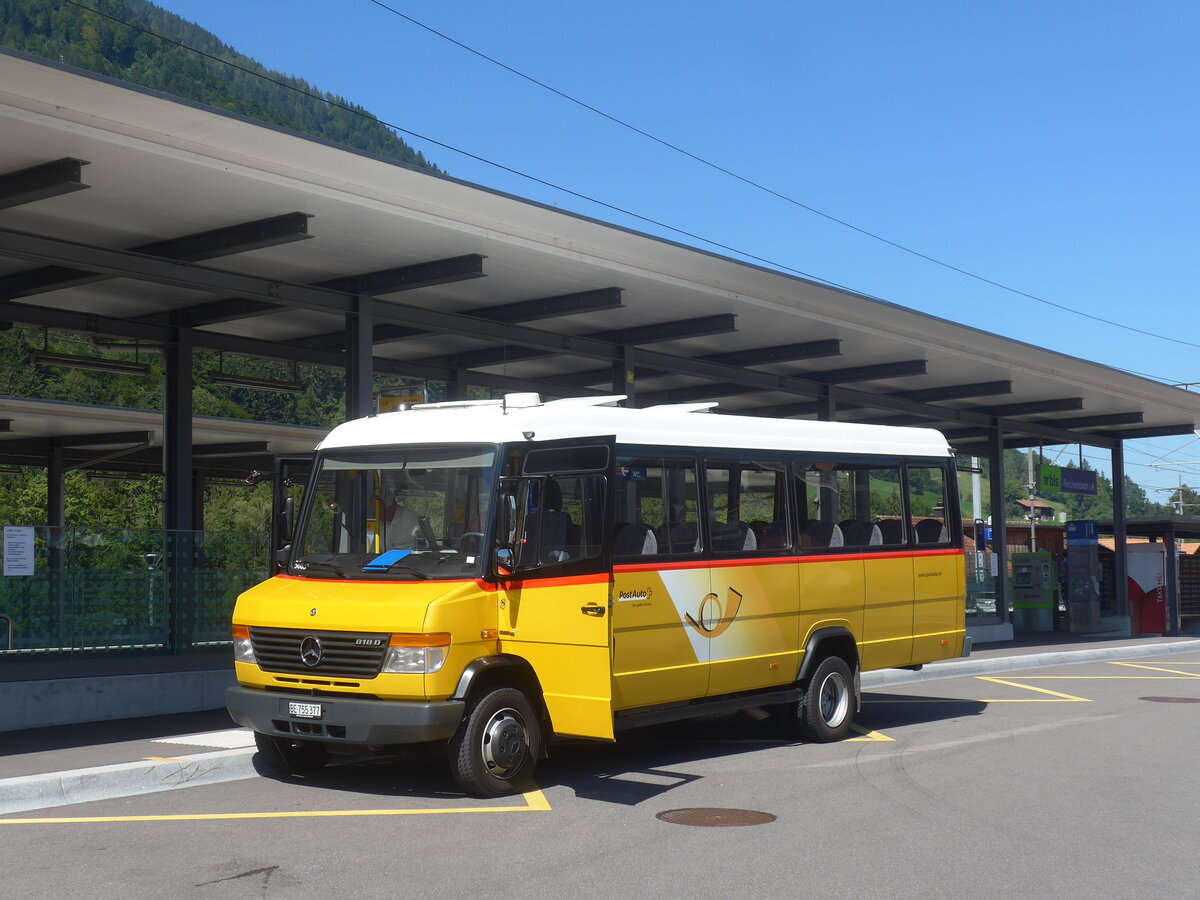 (227'865) - PostAuto Bern - BE 755'377 - Mercedes/Kusters am 5. September 2021 beim Bahnhof Reichenbach