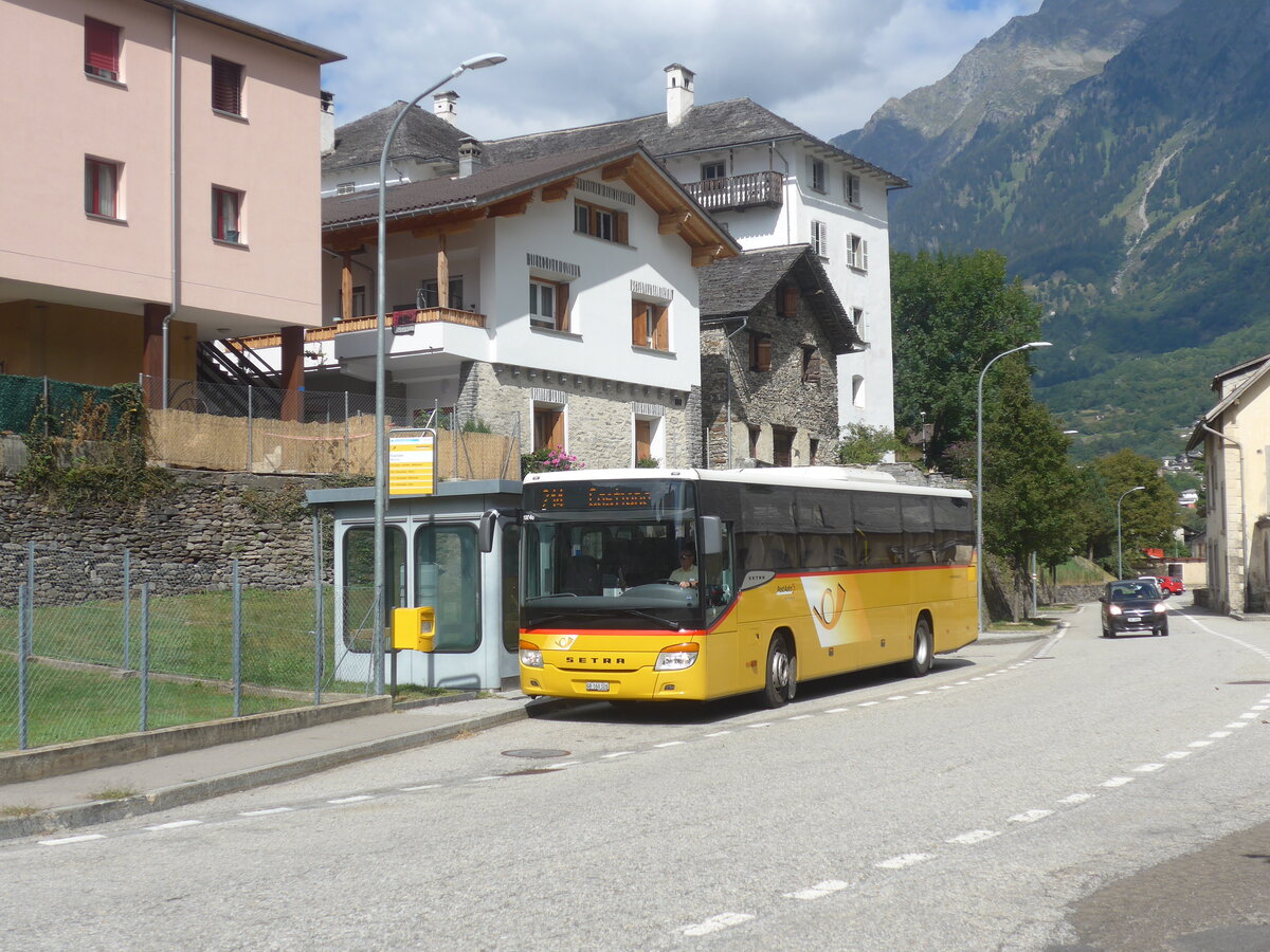 (227'949) - PostAuto Graubnden - GR 160'326 - Setra (ex AutoPostale Ticino) am 11. September 2021 in Mesocco, Stazione