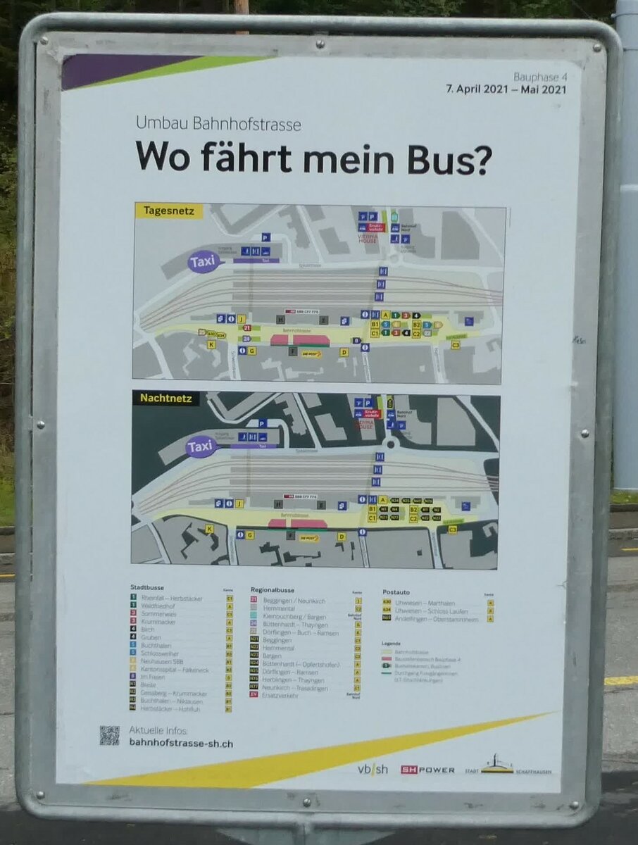 (228'374) - VBSH-Info: Wo fhrt mein Bus? am 26. September 2021 in Schaffhausen, Busdepot