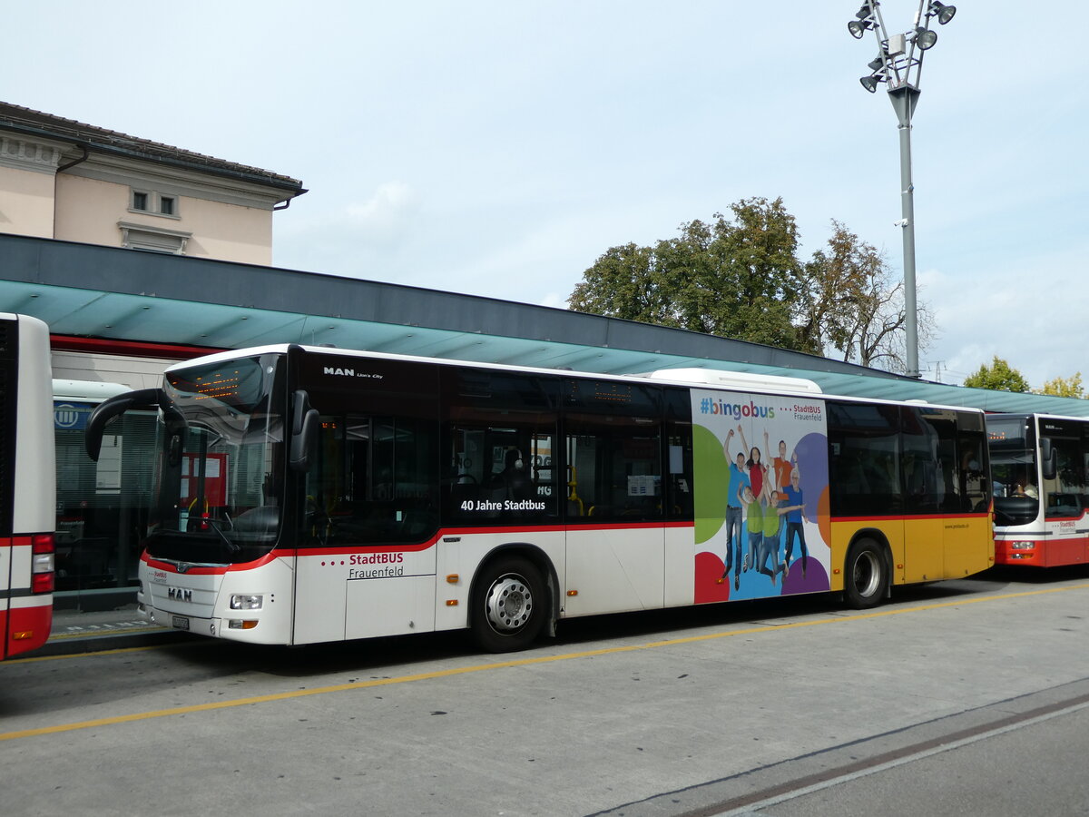 (228'471) - PostAuto Ostschweiz - TG 103'520 - MAN am 27. September 2021 beim Bahnhof Frauenfeld