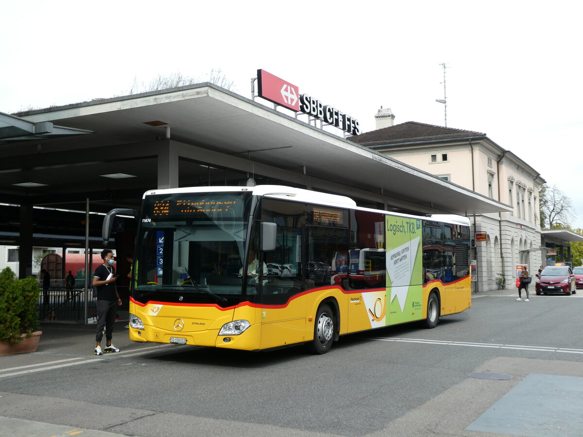 (228'480) - PostAuto Ostschweiz - TG 158'012 - Mercedes am 27. September 2021 beim Bahnhof Frauenfeld