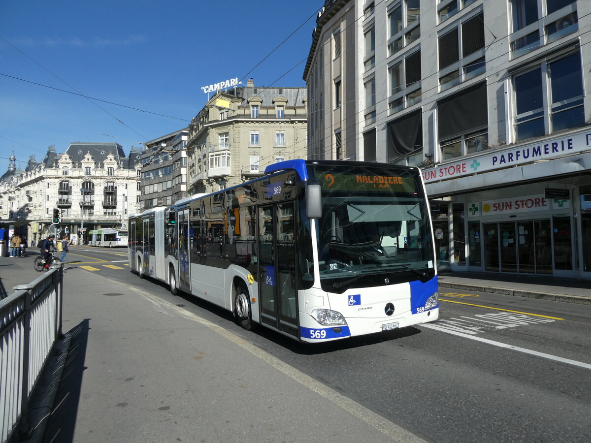 (228'820) - TL Lausanne - Nr. 569/VD 113'642 - Mercedes am 11. Oktober 2021 in Lausanne, Bel-Air