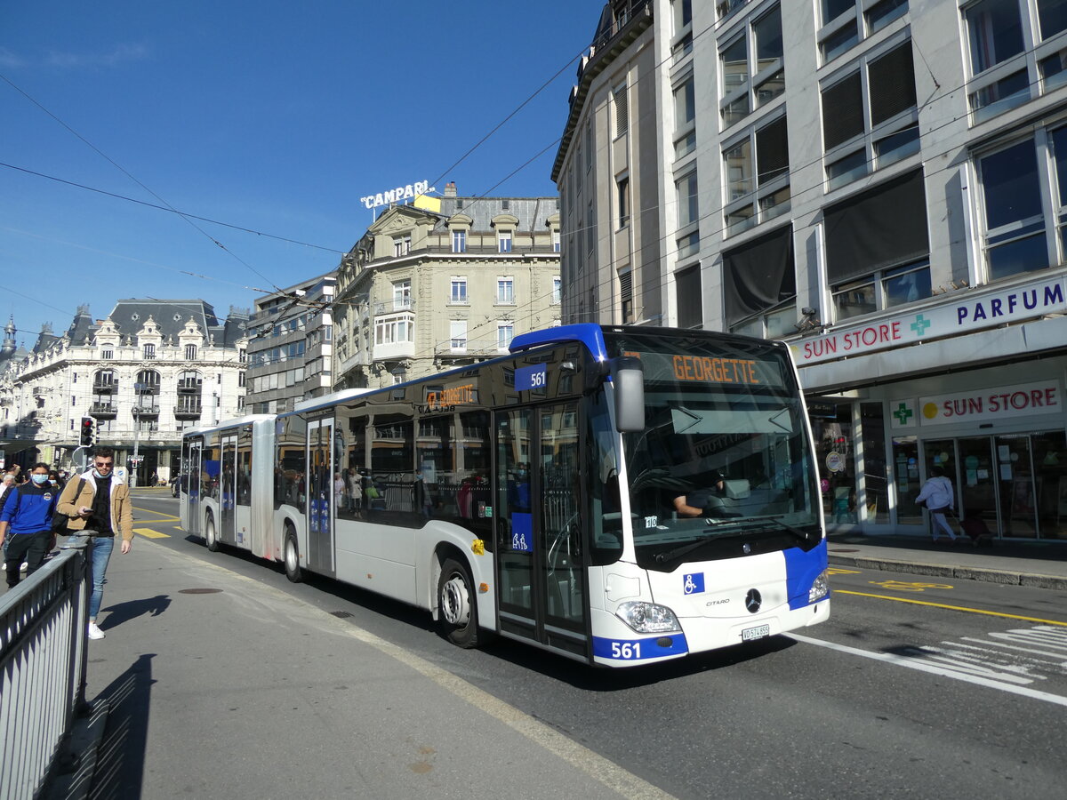 (228'821) - TL Lausanne - Nr. 561/VD 574'855 - Mercedes am 11. Oktober 2021 in Lausanne, Bel-Air