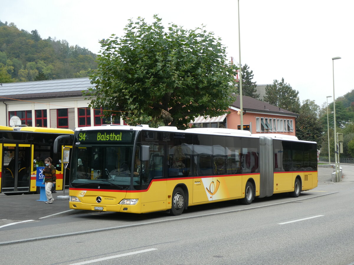 (228'981) - PostAuto Nordschweiz - AG 479'337 - Mercedes am 12. Oktober 2021 in Waldenburg, Station