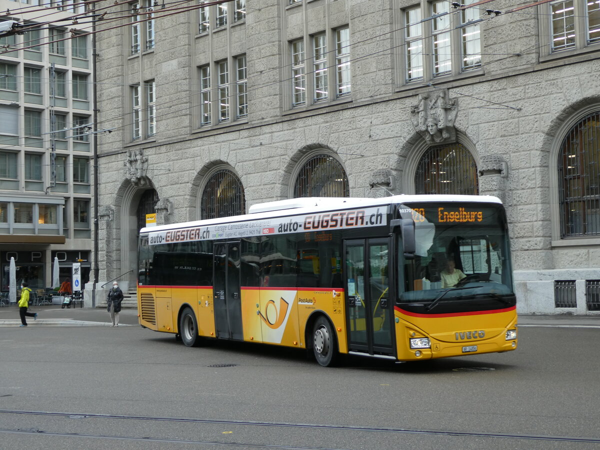 (229'008) - PostAuto Ostschweiz - AR 14'856 - Iveco am 13. Oktober 2021 beim Bahnhof St. Gallen