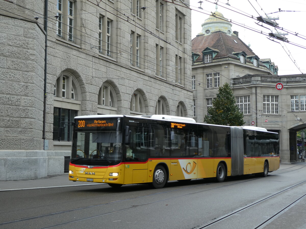 (229'024) - Eurobus, Arbon - Nr. 10/TG 121'045 - MAN am 13. Oktober 2021 beim Bahnhof St. Gallen