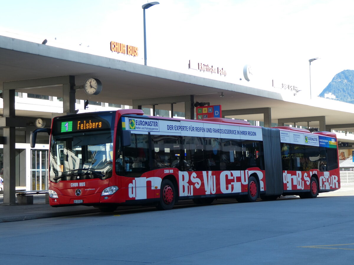 (229'235) - Chur Bus, Chur - Nr. 52/GR 155'852 - Mercedes am 15. Oktober 2021 beim Bahnhof Chur