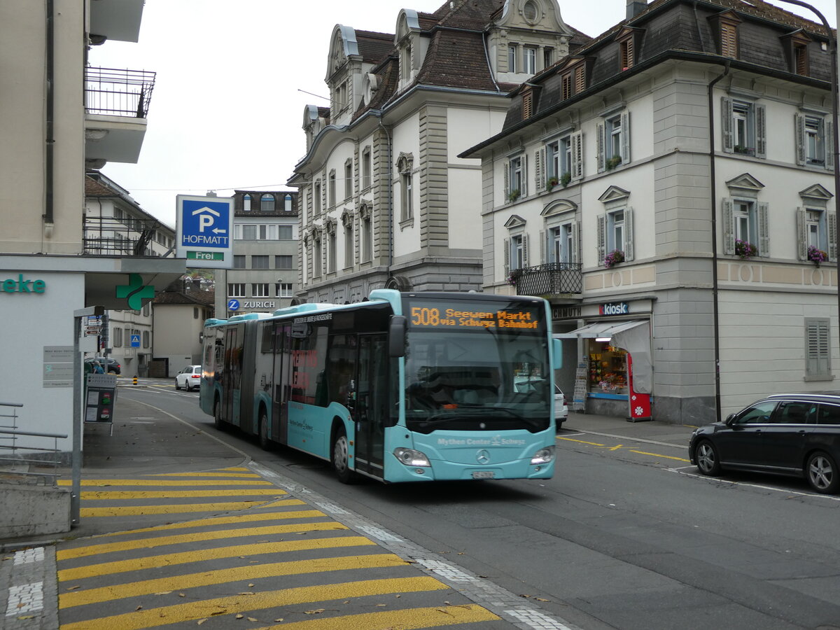 (229'655) - AAGS Schwyz - Nr. 36/SZ 47'836 - Mercedes am 22. Oktober 2021 in Schwyz, Zentrum
