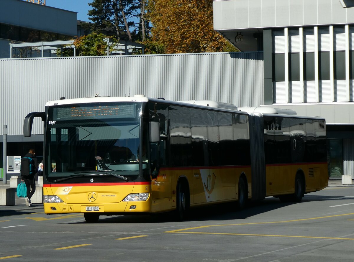 (229'842) - Steiner, Ortschwaben - Nr. 3/BE 83'880 - Mercedes am 24. Oktober 2021 in Bern, Postautostation