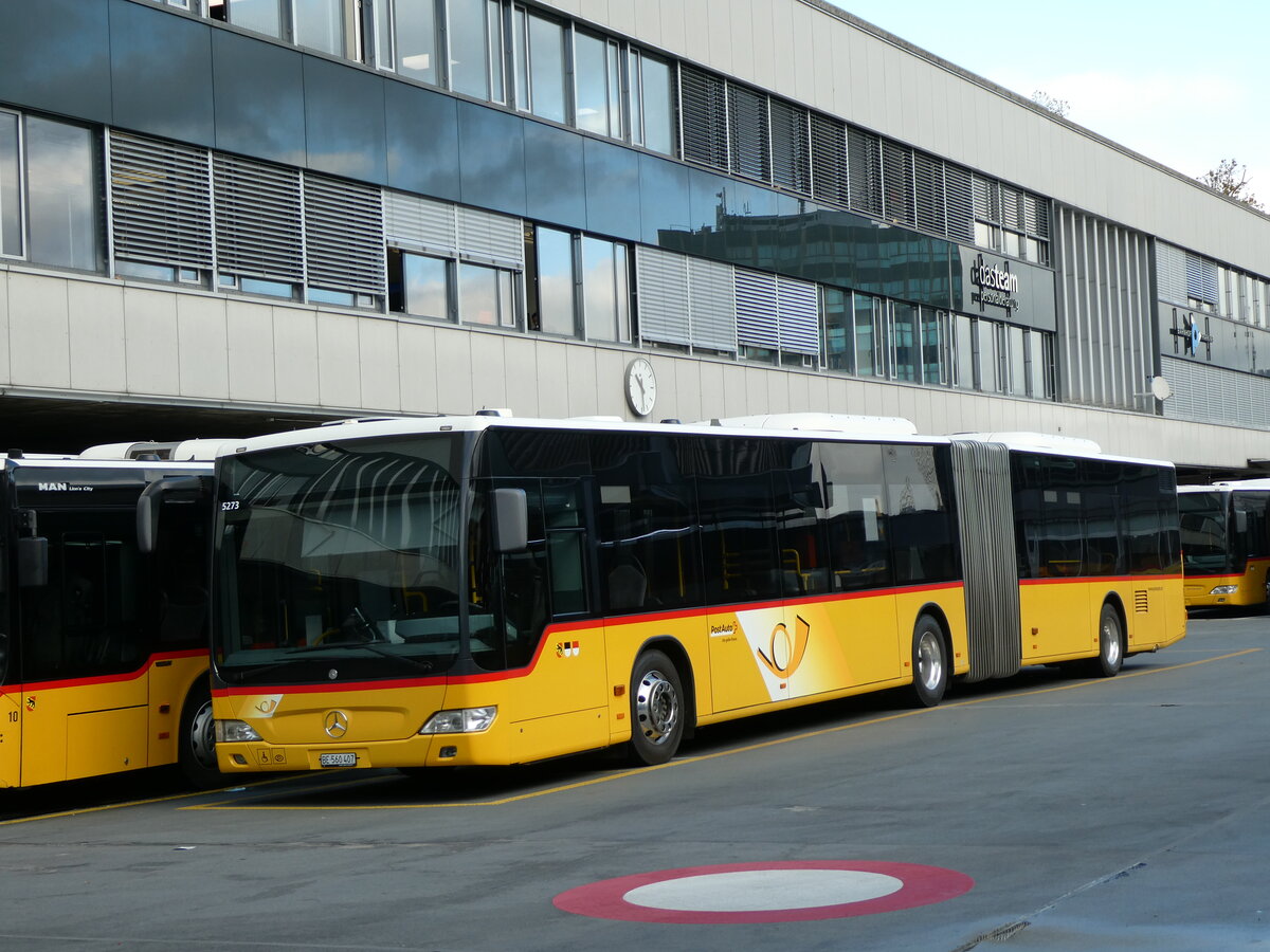 (230'088) - PostAuto Bern - Nr. 5273/BE 560'407 - Mercedes (ex Nr. 637) am 8. November 2021 in Bern, Postautostation