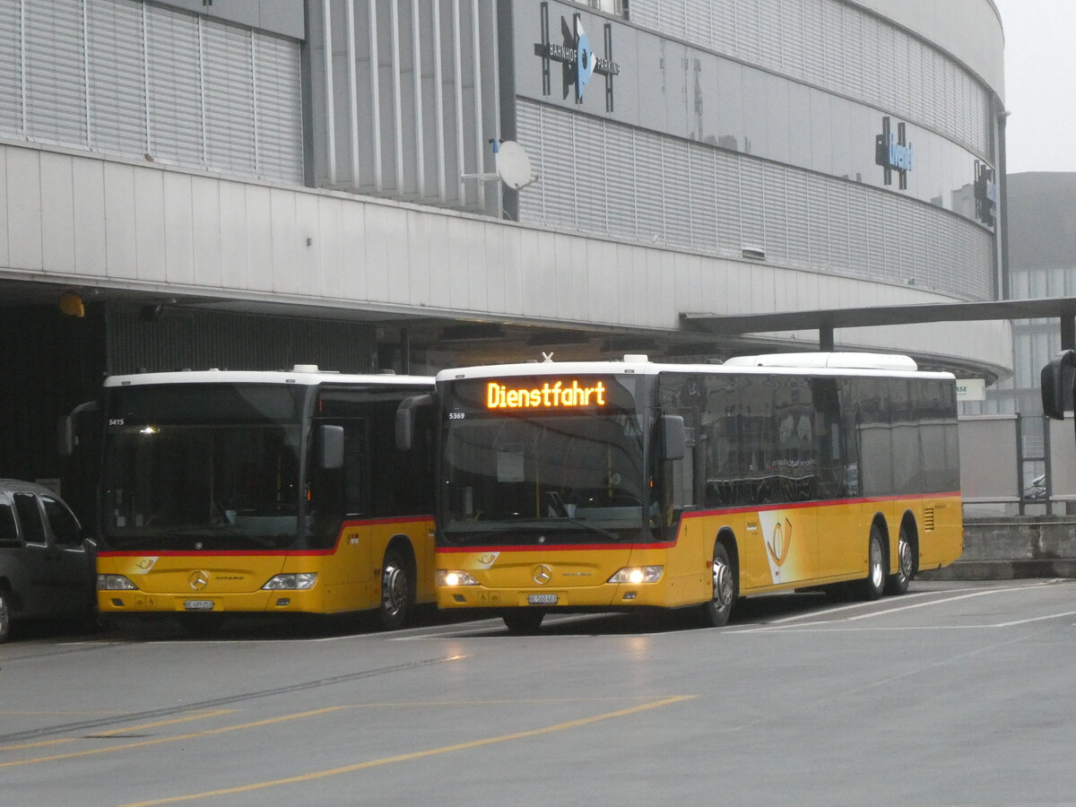 (230'583) - PostAuto Bern - Nr. 5369/BE 560'403 - Mercedes (ex Nr. 654) am 13. November 2021 in Bern, Postautostation
