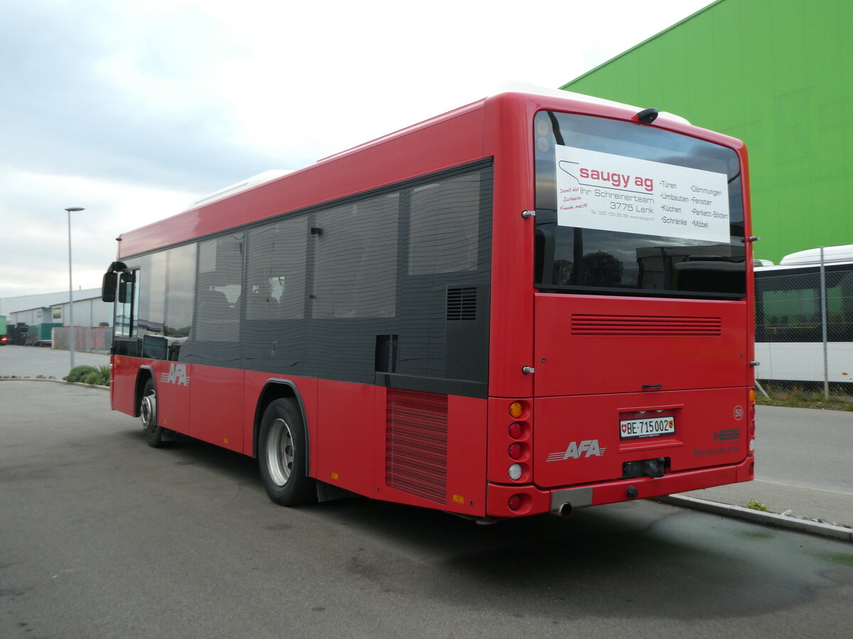 (230'715) - AFA Adelboden - Nr. 50/BE 715'002 - Scania/Hess am 13. November 2021 in Kerzers, Interbus