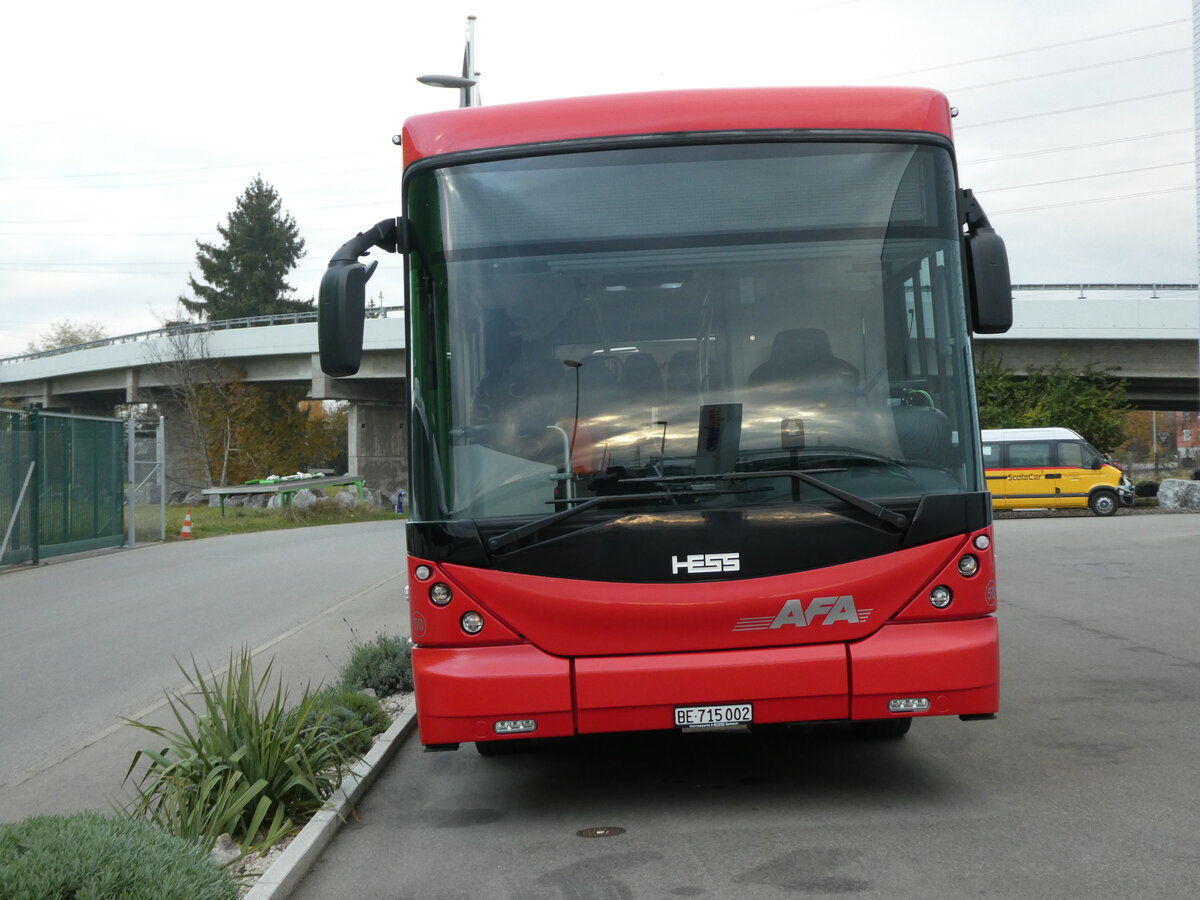 (230'718) - AFA Adelboden - Nr. 50/BE 715'002 - Scania/Hess am 13. November 2021 in Kerzers, Interbus