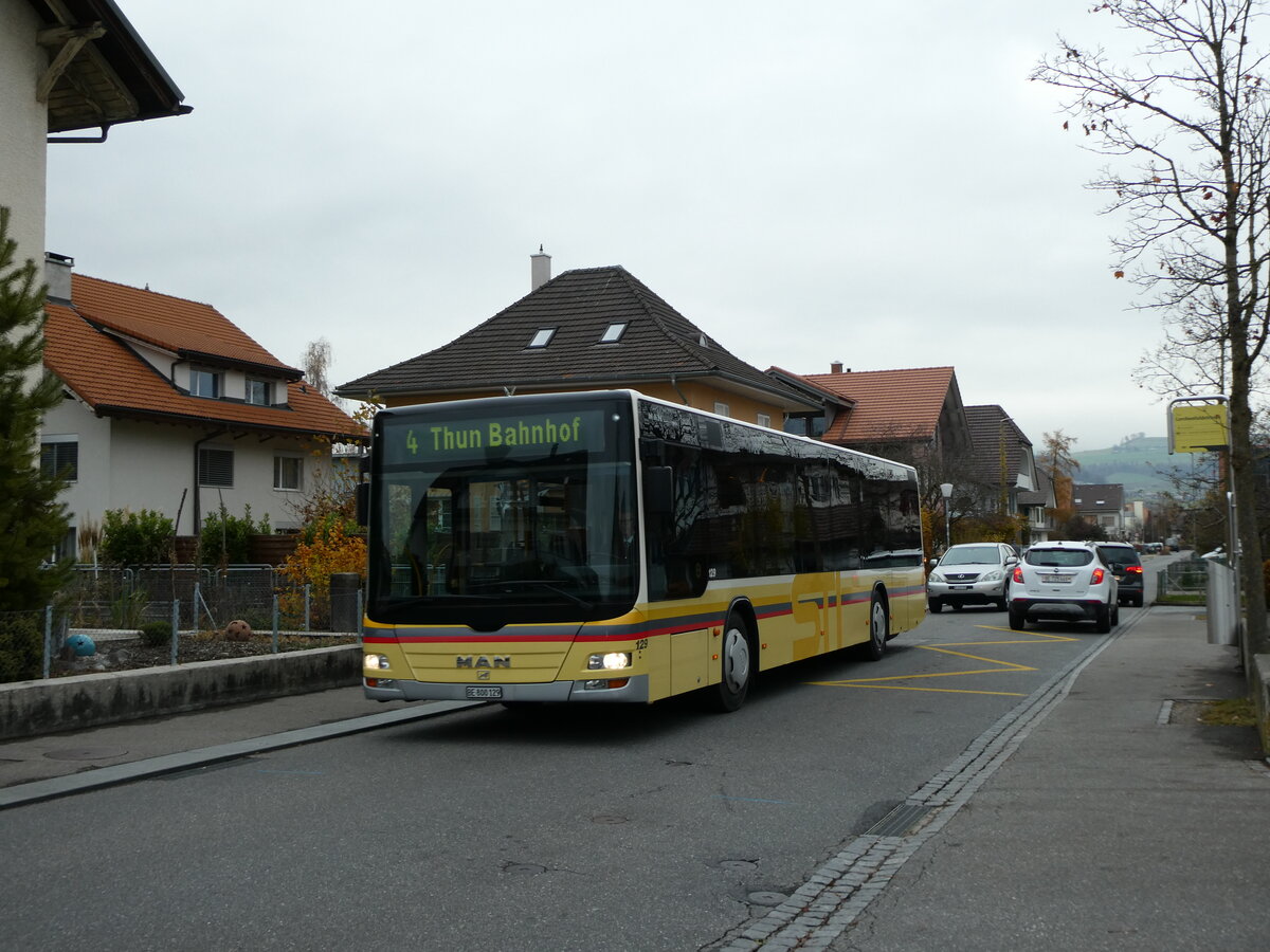 (230'779) - STI Thun - Nr. 129/BE 800'129 - MAN am 15. November 2021 in Thun-Lerchenfeld, Lerchenfeldstrasse