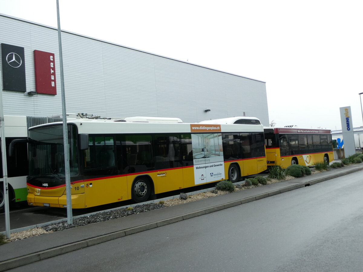 (231'004) - PostAuto Bern - Nr. 10/BE 673'731 - Hess (ex Klopfstein, Laupen Nr. 10) am 28. November 2021 in Kerzers, Interbus