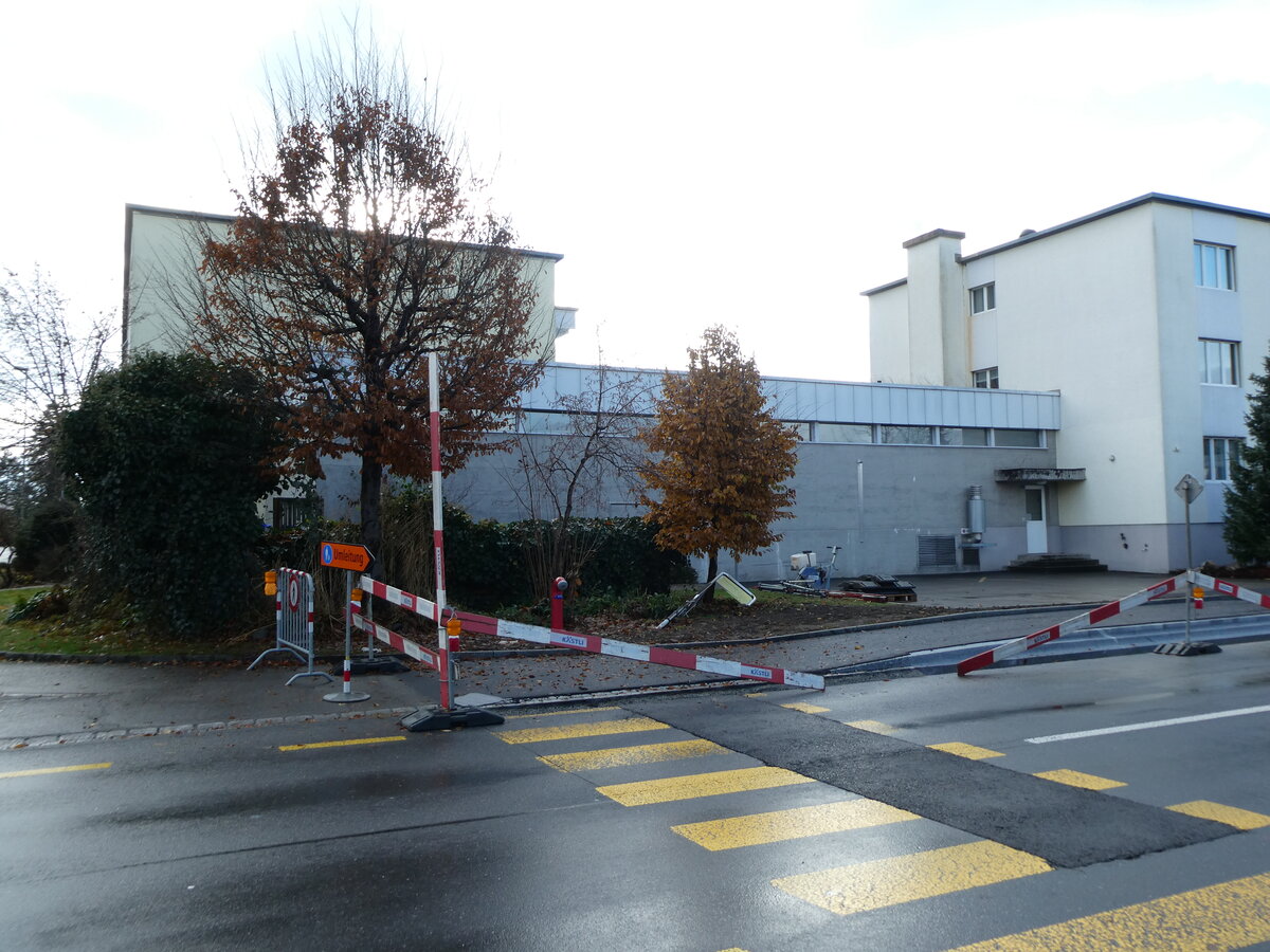 (231'052) - STI-Haltestelle am 5. Dezember 2021 in Thun, Freiestrasse (whrend dem Umbau)