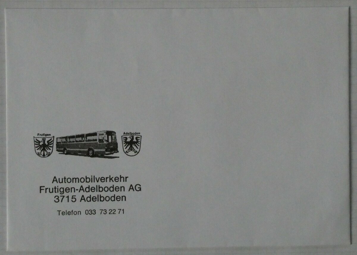 (231'213) - AFA-Briefumschlag um 1980 am 13. Dezember 2021 in Thun