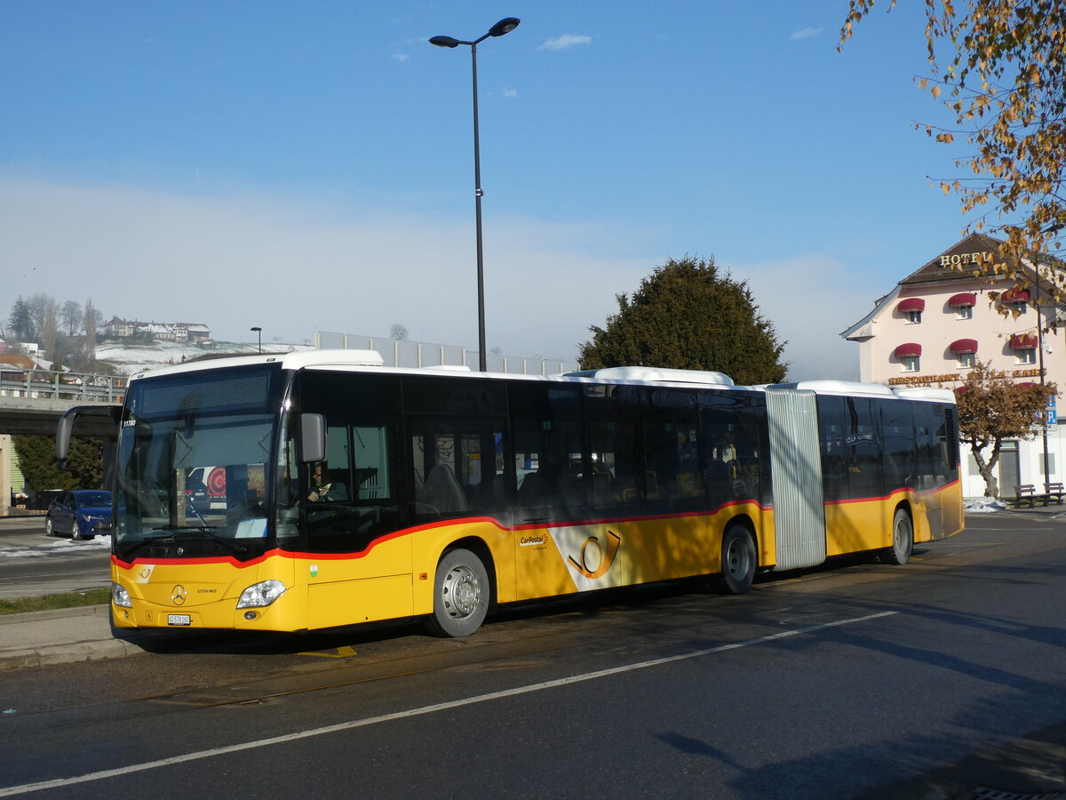 (231'252) - CarPostal Ouest - VD 578'160 - Mercedes am 14. Dezember 2021 beim Bahnhof Moudon