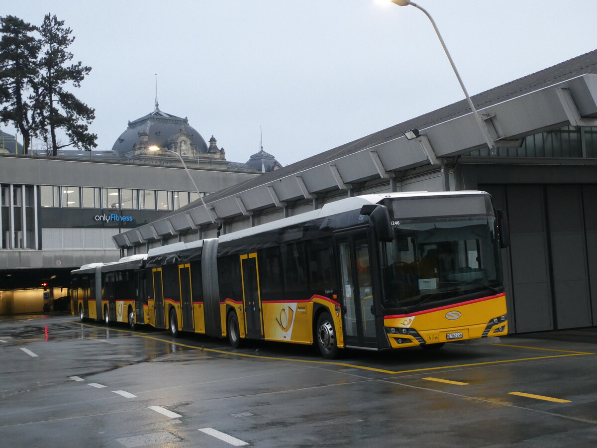 (231'548) - PostAuto Bern - Nr. 11'246/BE 560'246 - Solaris am 26. Dezember 2021 in Bern, Postautostation