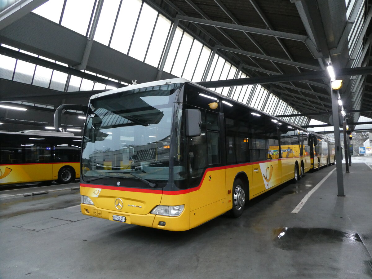 (231'553) - PostAuto Bern - Nr. 5369/BE 560'403 - Mercedes (ex Nr. 654) am 26. Dezember 2021 in Bern, Postautostation