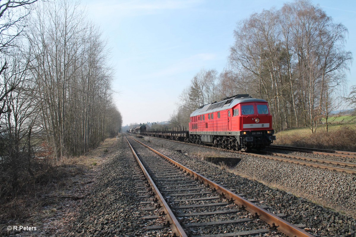 
232 259-2 mit dem 51715 NNR - Leipzig bei Schönfeld. 27.02.16