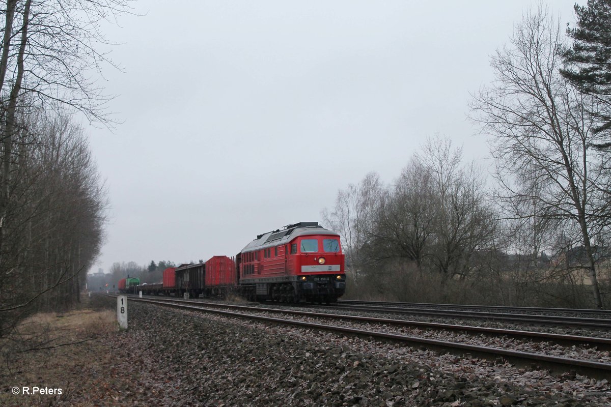 232 359-0 zieht den 45365 N�rnberg - Cheb bei Sch�nfeld. 28.03.16