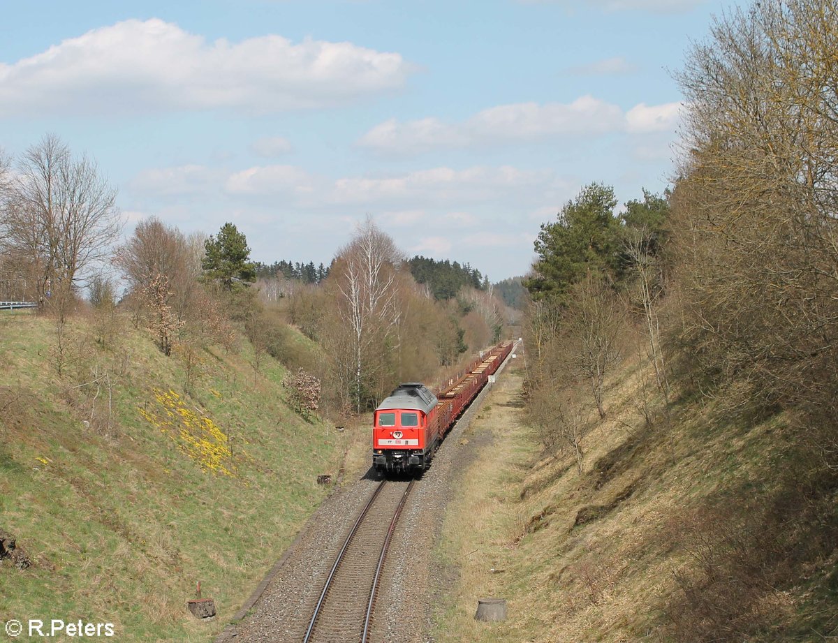 232 569 mit den 45392 Langschienen nach NNR in Seu�en. 25.04.21