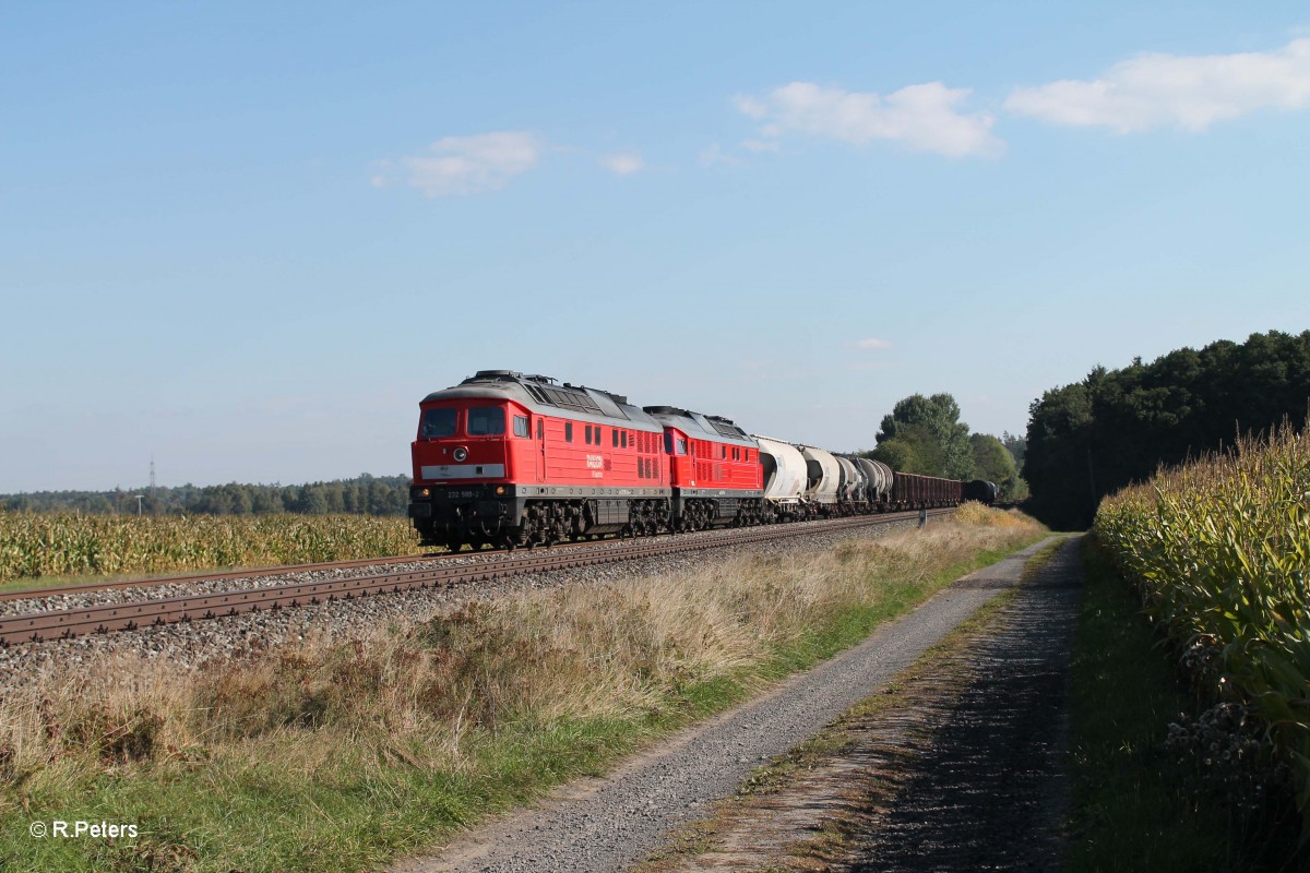 232 589-2 + 233 367-2 mit dem 45369 N�rnberg - Cheb bei Oberteich. 01.10.13