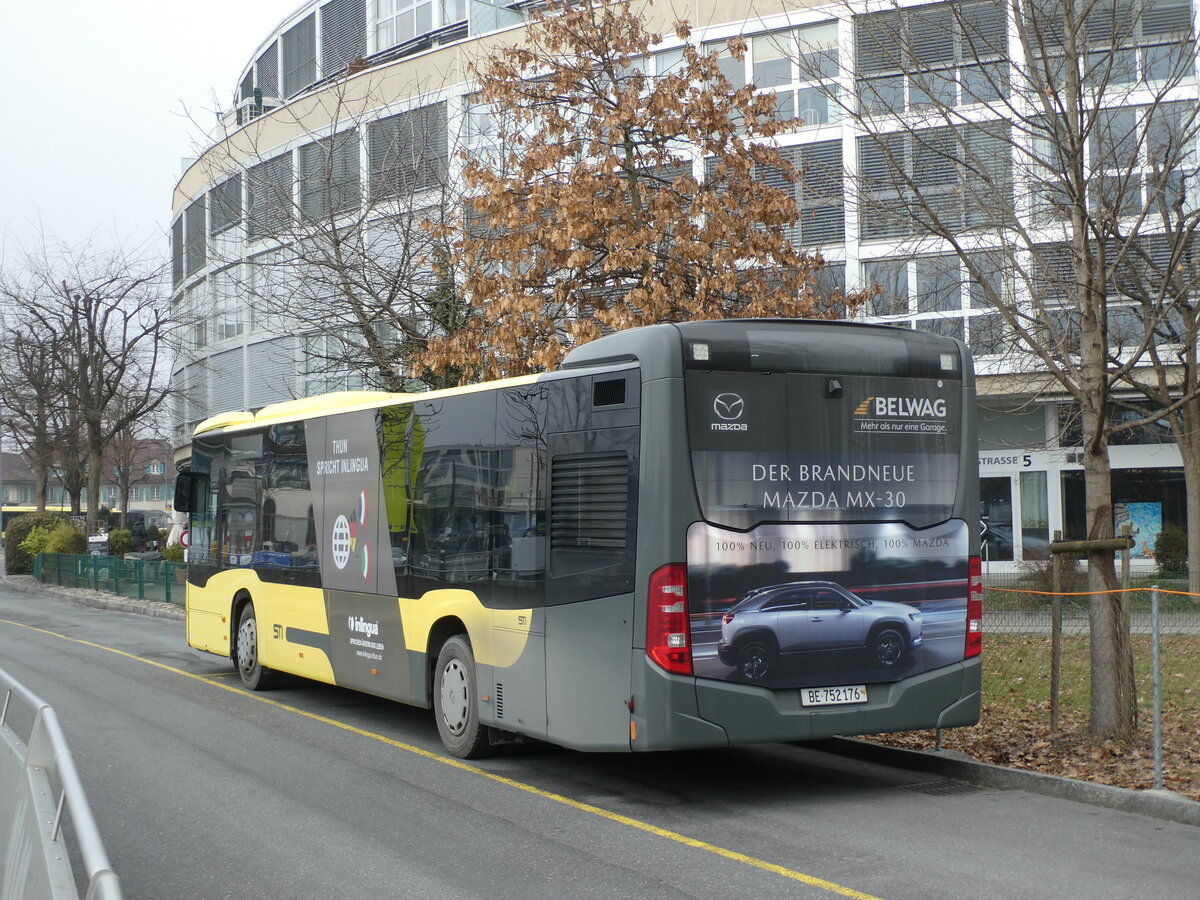 (232'028) - STI Thun - Nr. 176/BE 752'176 - Mercedes am 15. Januar 2022 bei der Schifflndte Thun