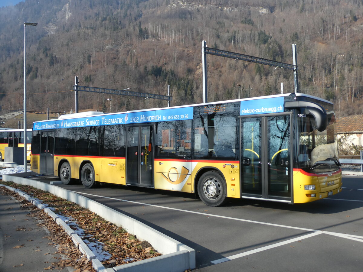 (232'429) - PostAuto Bern - BE 718'991 - MAN am 24. Januar 2022 beim Bahnhof Interlaken Ost