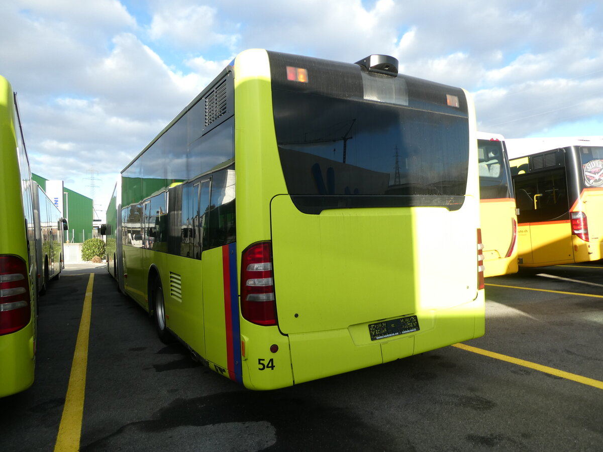 (232'578) - Aus Liechtenstein: PLA Vaduz - Nr. 54 - Mercedes am 30. Januar 2022 in Kerzers, Interbus