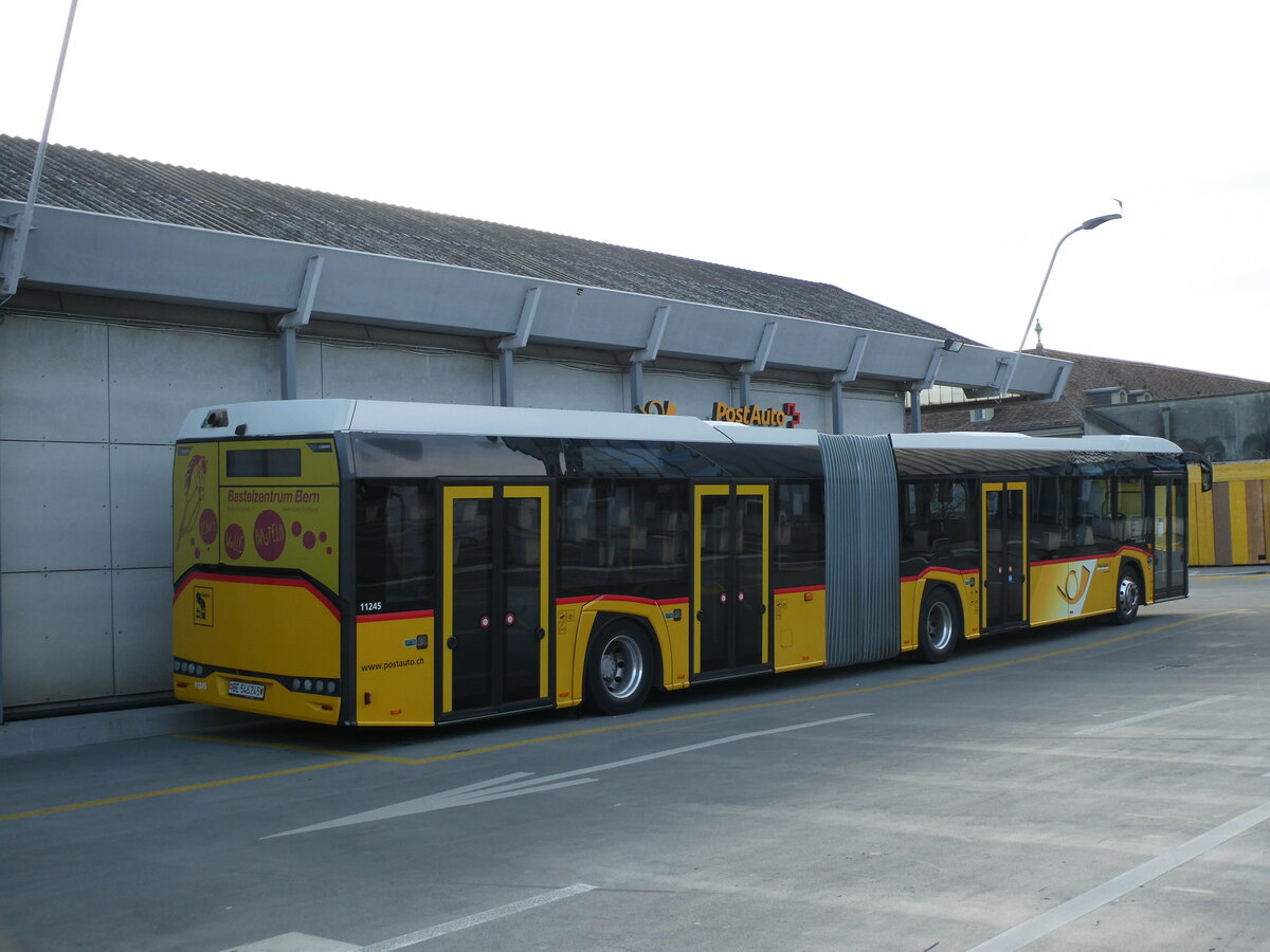 (232'625) - PostAuto Bern - Nr. 11'245/BE 546'245 - Solaris am 6. Februar 2022 in Bern, Postautostation