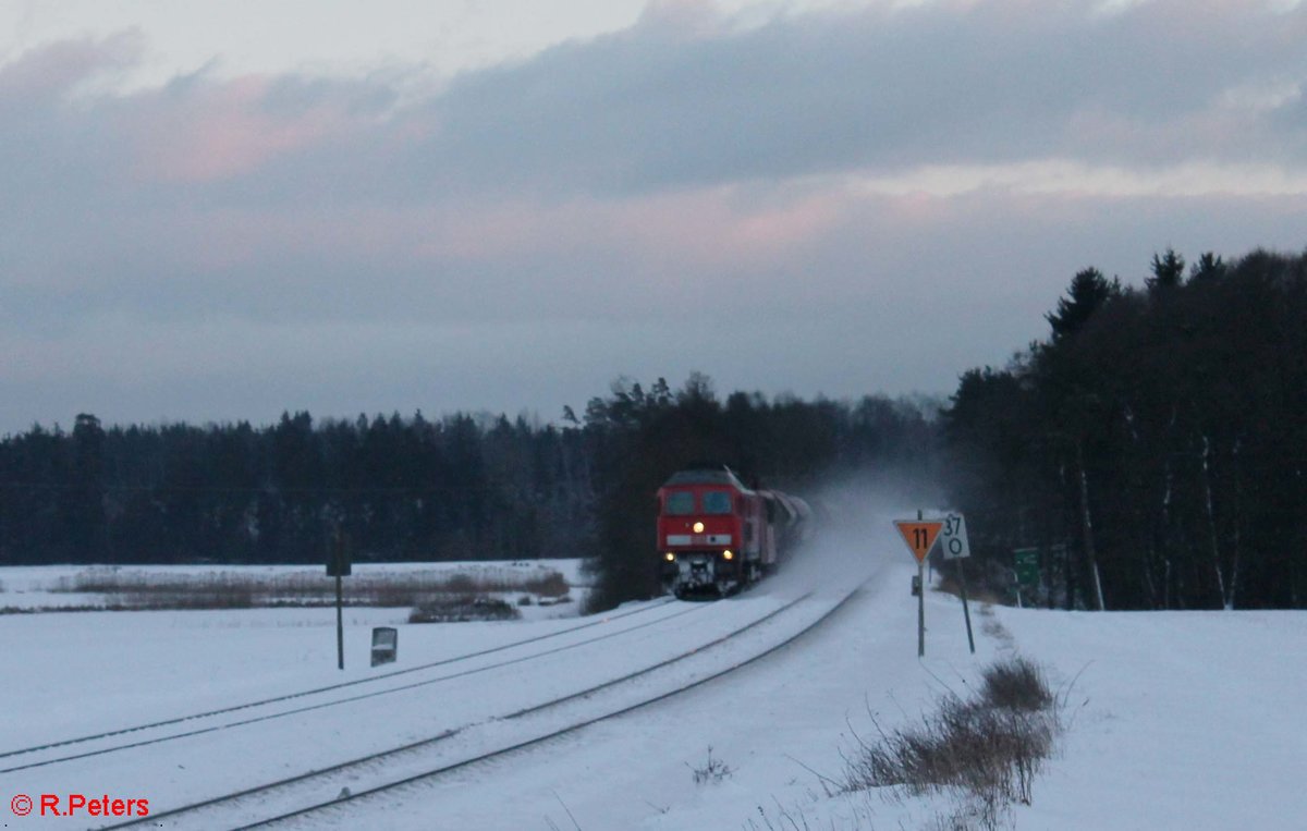 233 176 und 155 219 mit dem 51724 NNR - LE bei Oberteich. 17.01.17