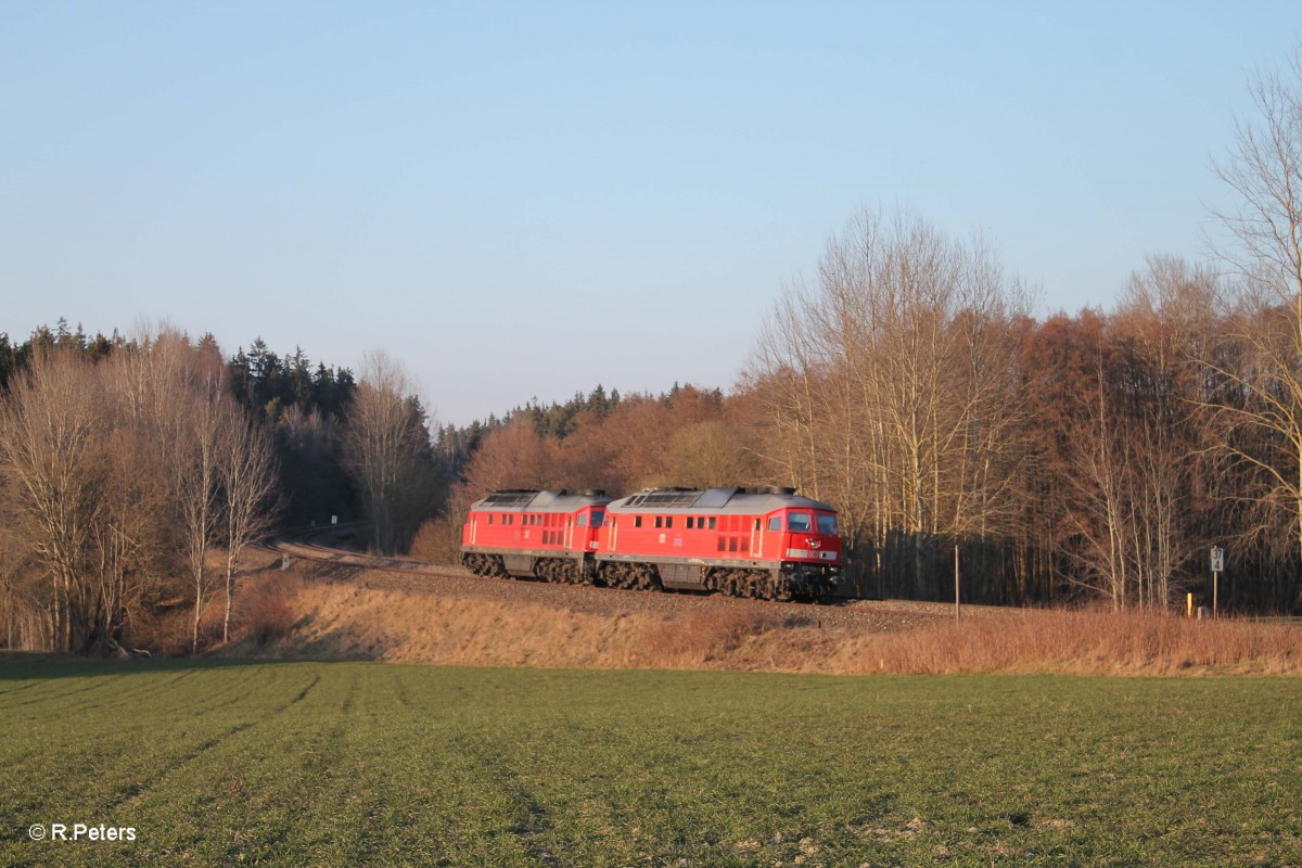 233 636 + 233 112 Lz bei Oberteich gen S�den. 17.03.16