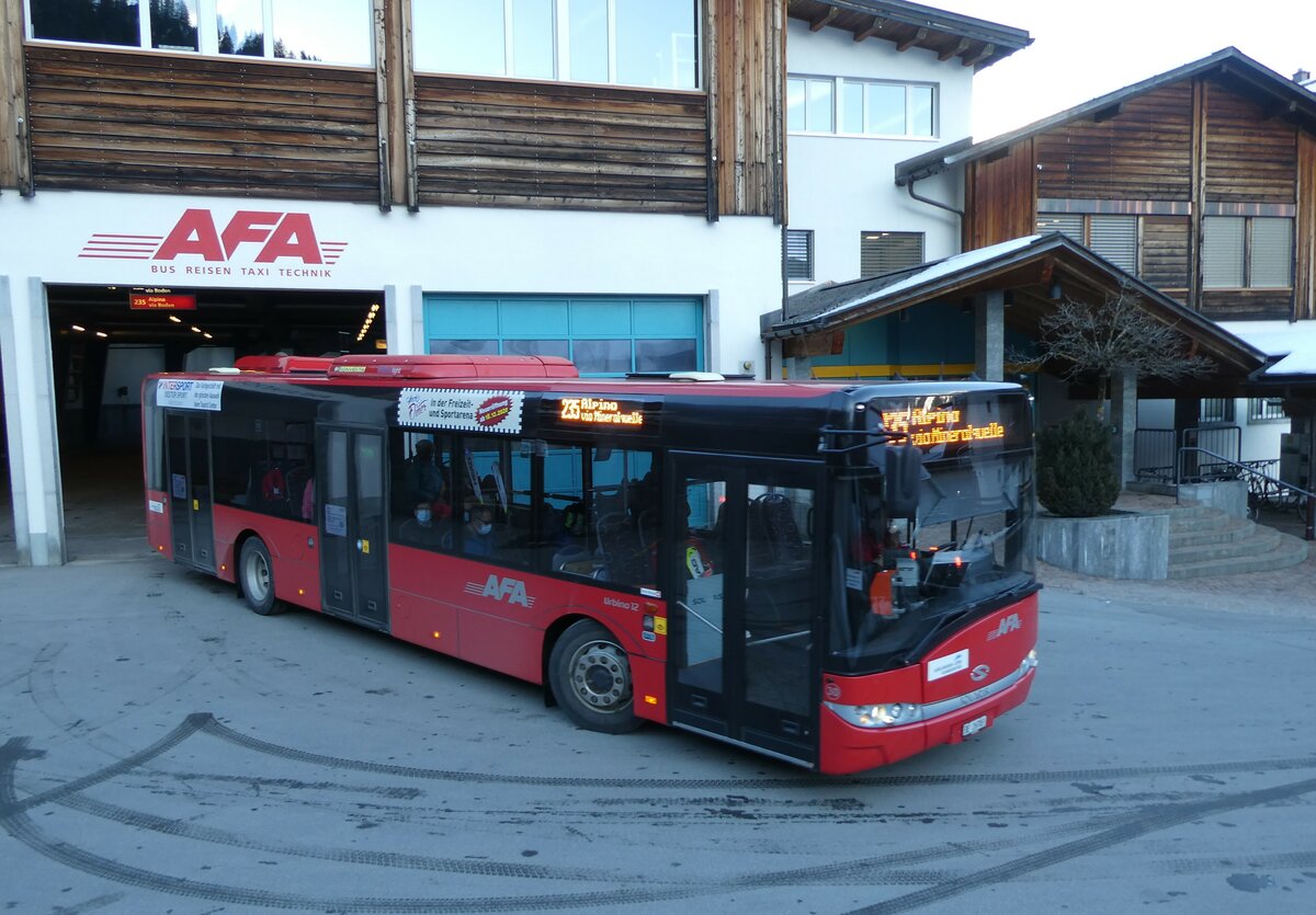 (233'104) - AFA Adelboden - Nr. 30/BE 26'703 - Solaris am 23. Februar 2022 in Adelboden, Busstation