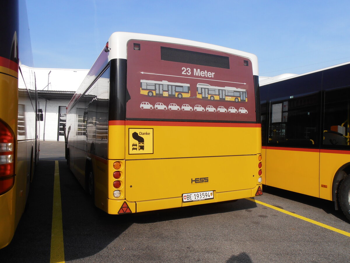 (233'864) - PostAuto Bern - BE 193'594 - Lanz+Marti/Hess Personenanhnger (ex Klopfstein, Laupen) am 12. Mrz 2022 in Kerzers, Interbus