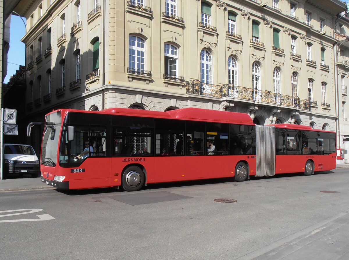 (234'144) - Bernmobil, Bern - Nr. 843/BE 671'843 - Mercedes am 28. Mrz 2022 in Bern, Bundesplatz