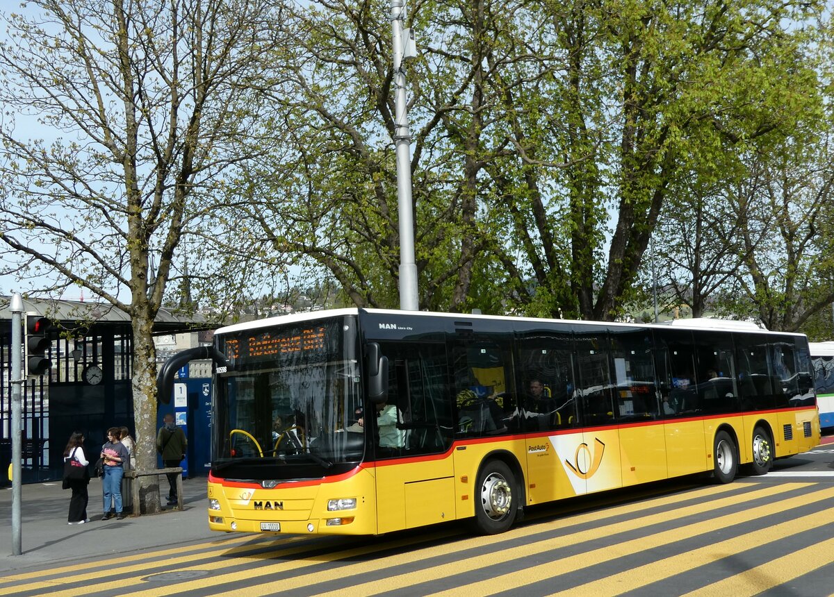 (234'478) - Bucheli, Kriens - Nr. 25/LU 15'510 - MAN am 11. April 2022 beim Bahnhof Luzern