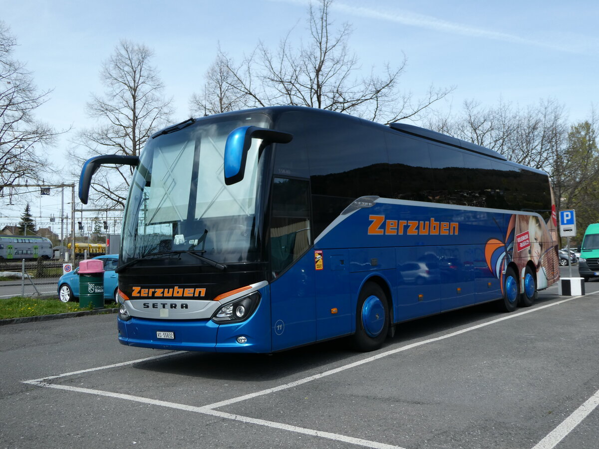 (234'496) - Zerzuben, Visp-Eyholz - Nr. 11/VS 55'832 - Setra am 12. April 2022 in Thun, Seestrasse
