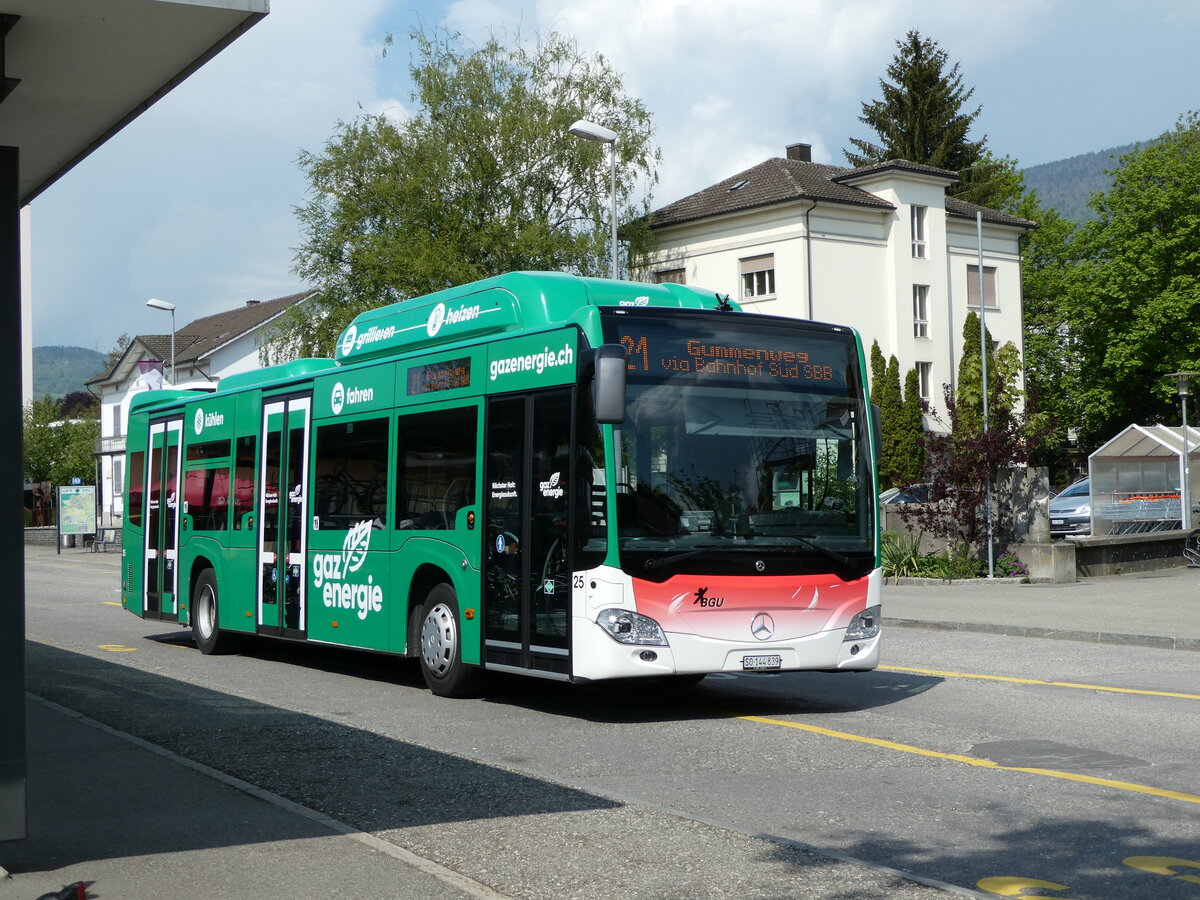 (235'127) - BGU Grenchen - Nr. 25/SO 144'839 - Mercedes am 4. Mai 2022 beim Bahnhof Grenchen Sd