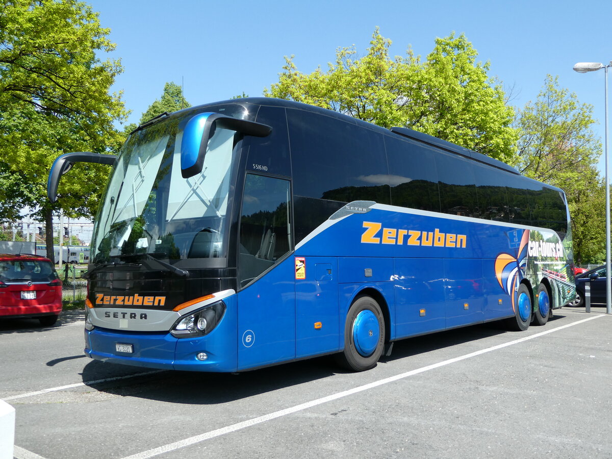 (235'537) - Zerzuben, Visp-Eyholz - Nr. 6/VS 3021 - Setra am 9. Mai 2022 in Thun, Seestrasse