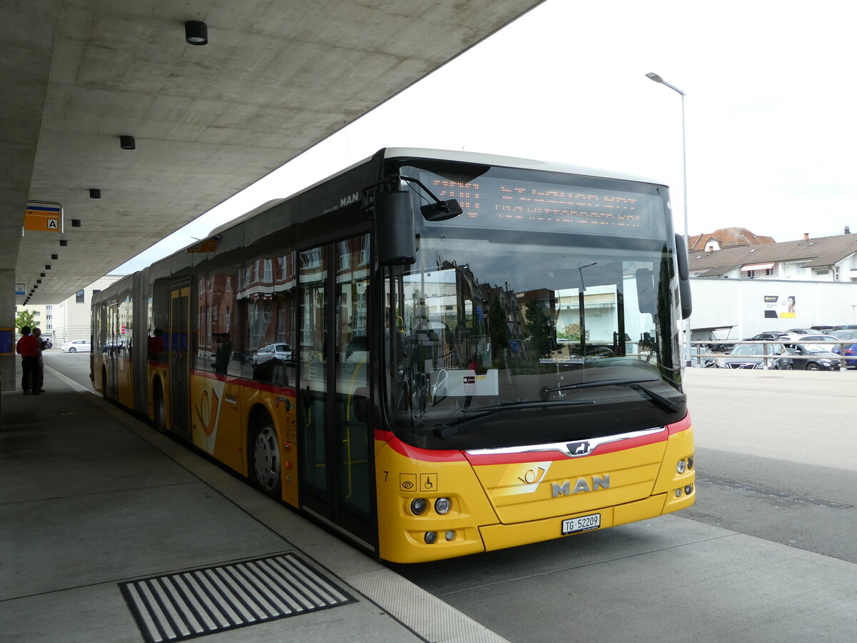 (236'004) - Eurobus, Arbon - Nr. 7/TG 52'209 - MAN am 21. Mai 2022 in Arbon, Bushof