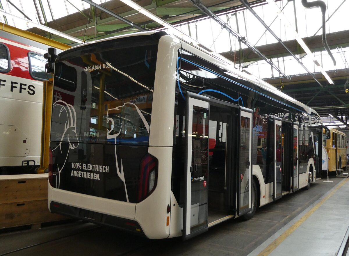 (236'130) - Engadin Bus, St. Moritz - Nr. 5 - MAN am 22. Mai 2022 in Olten, Industriewerk