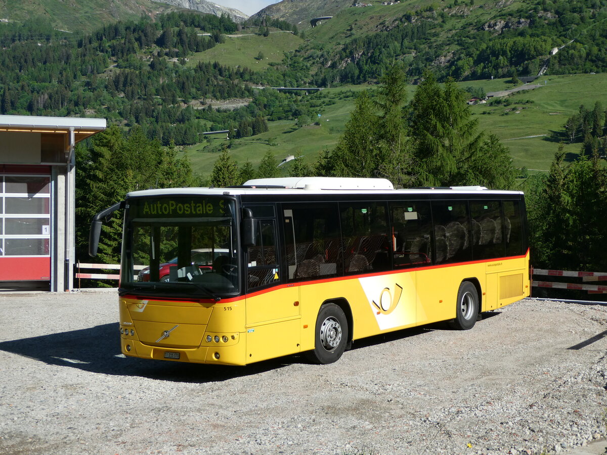 (236'216) - AutoPostale Ticino - Nr. 515/TI 215'370 - Volvo am 26. Mai 2022 in Airolo, Neue Garage Marchetti