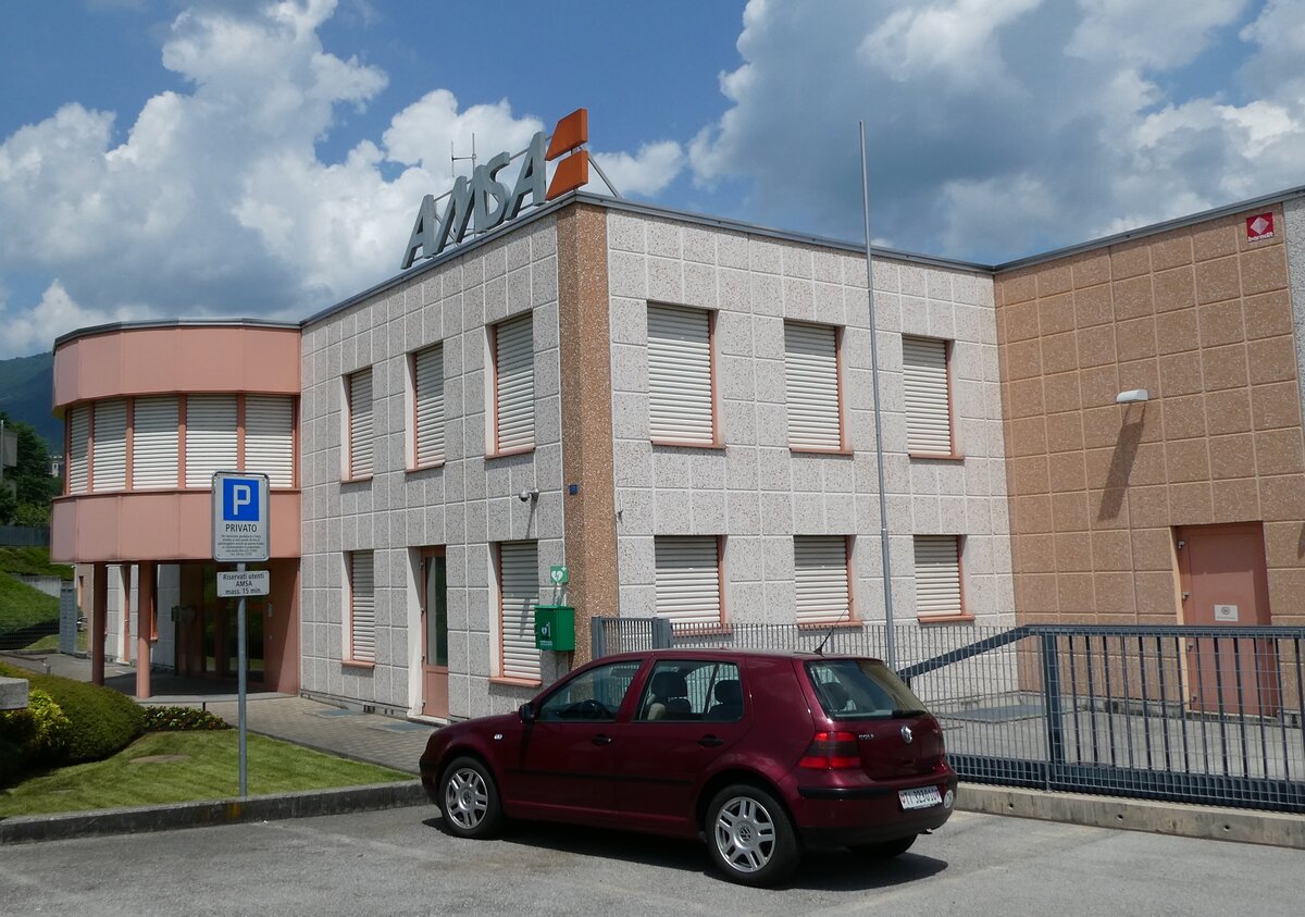 (236'331) - AMSA-Betriebsgebude am 26. Mai 2022 in Balerna, Rimessa