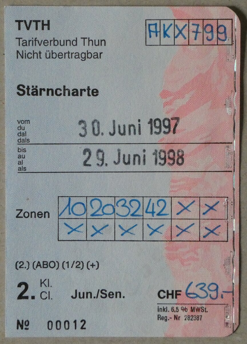 (236'474) - TSG-Strncharte am 29. Mai 2022 in Thun