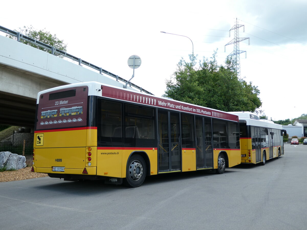 (236'492) - PostAuto Bern - BE 193'594 - Lanz+Marti/Hess Personenanhnger (ex Klopfstein, Laupen) am 29. Mai 2022 in Kerzers, Interbus