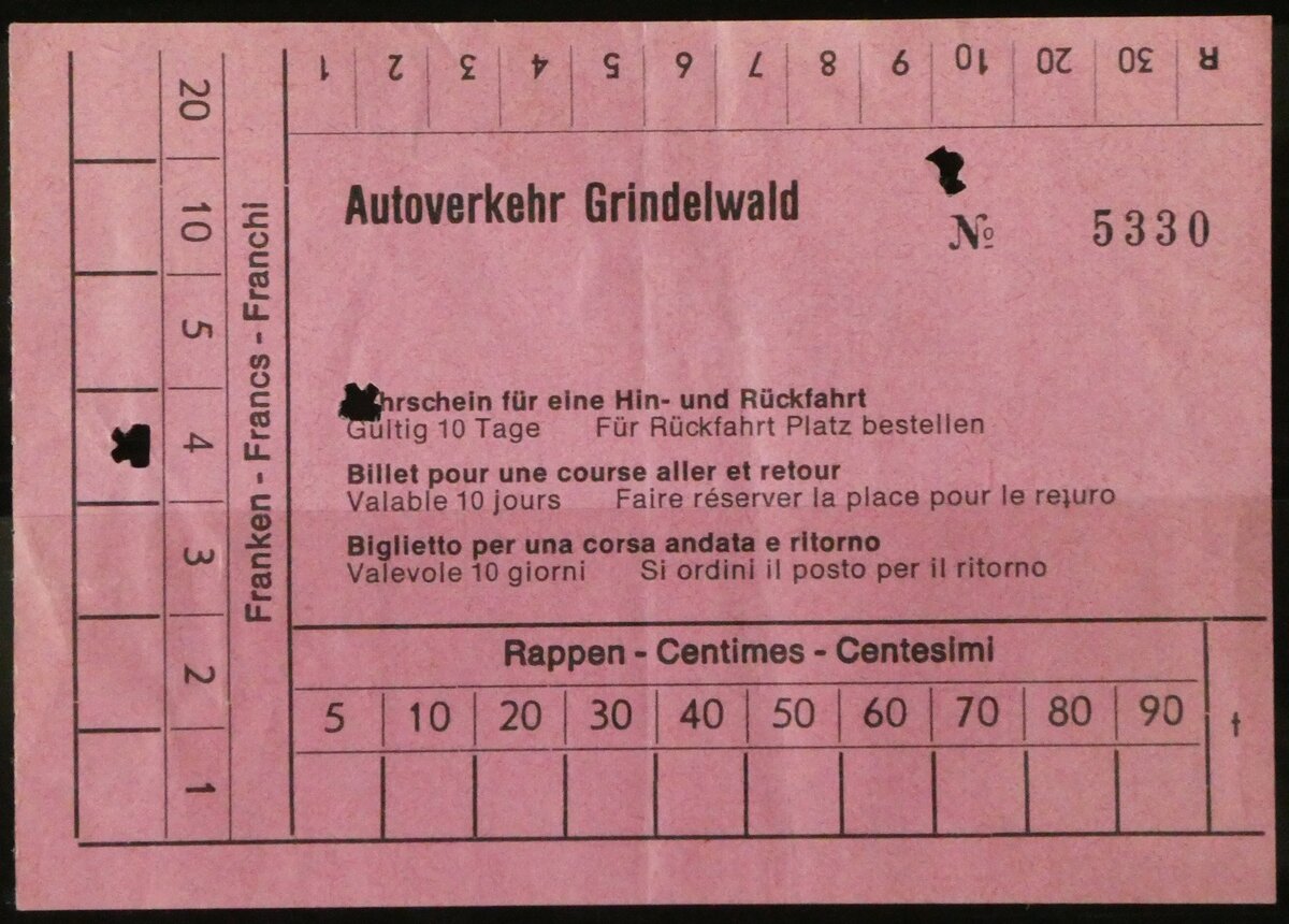 (236'551) - AVG-Einzelbillet am 4. Juni 2022 in Thun